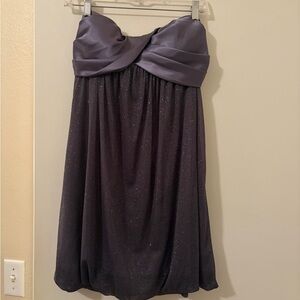 Elegant Purple Strapless Dress
